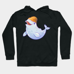 Cute Beanie Beluga Whale Hoodie